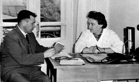 На приеме у врача-диетолога Лангбург Р.П. 1969 год
